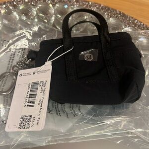 Black Mini Nano Tote Bag Keychain